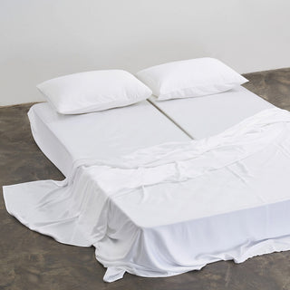 FURRFREE Split King Bamboo Sheet Set - Pet Hair Repellent for Dogs/Cats Family