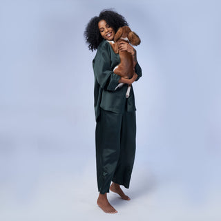 Silky Soft Two-Piece Sleepwear Set – Acetate Lounge Pajamas
