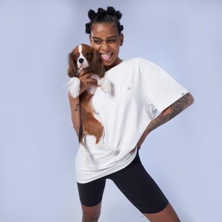 Marshmallow white hemp tee