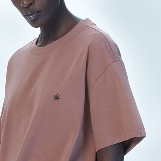 Caramel hemp tee