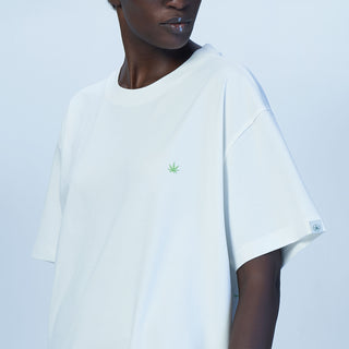 Marshmallow white hemp tee